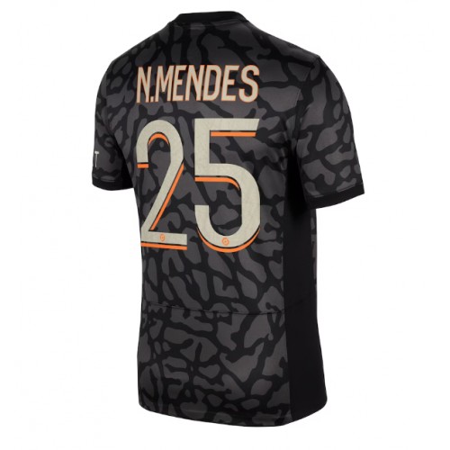 Maillot de foot Paris Saint-Germain Nuno Mendes #25 Troisième 2023-24 Manches Courte